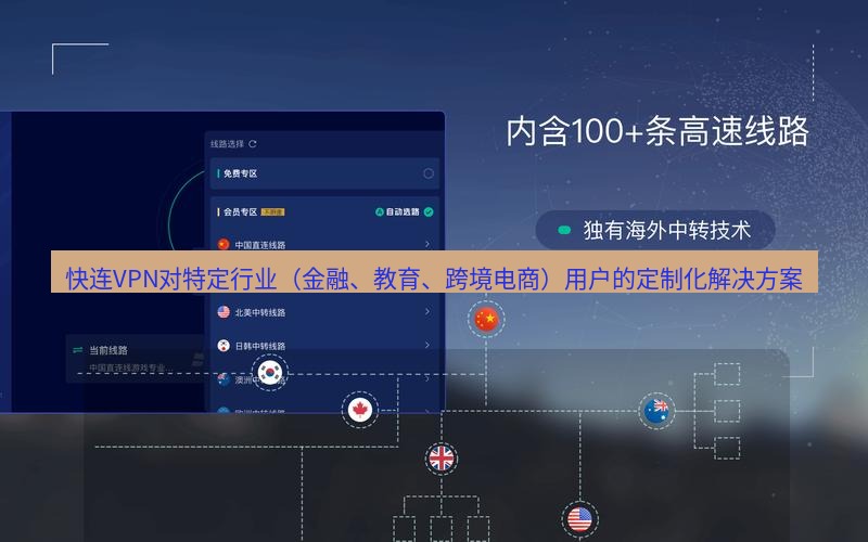 快连VPN 快连VPN对特定行业（金融、教育、跨境电商）用户的定制化解决方案